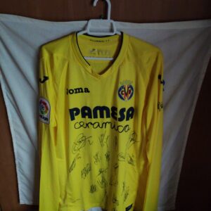 Match Worn y Firmada por la plantilla - Villarreal CF - 2 Mario Gaspar