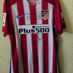 Match Worn y firmada - Atletico de Madrid - 17 Saul Ñiguez