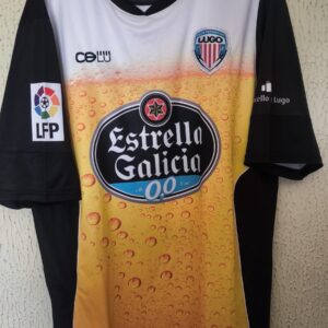 Match Worn pretemporada - edicion cerveza - CD Lugo - dorsal 28