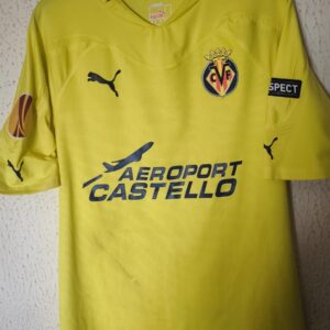 Match Worn UEFA Europa League - Villarreal CF - 8 Santi Cazorla