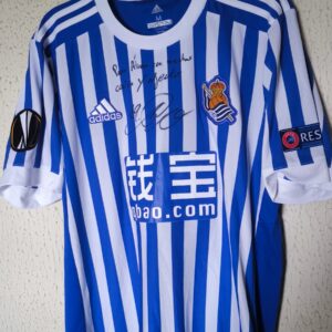 Match Worn y firmada - Europa League - Real Sociedad - 19 Alvaro Odriozola