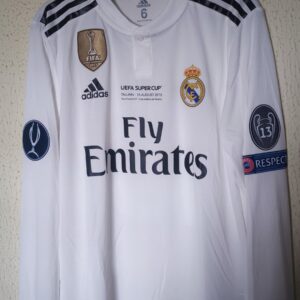 Player Issue vs Atletico Madrid - Supercopa de Europa 2018 Tallin - Real Madrid - 15 Theo Hernandez