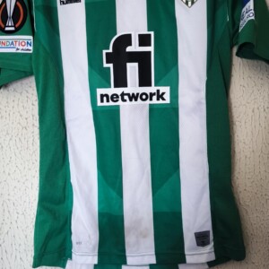 Match Worn y firmada vs AS Roma - Real Betis Balompie - 4 Paul Akouokou