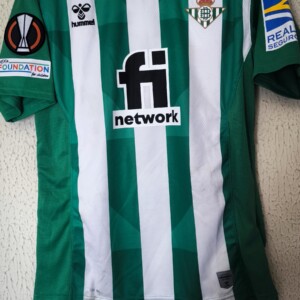 Match Worn y firmada vs Manchester United - Real Betis - 19 Luiz Felipe