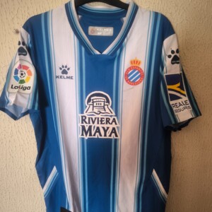 Match Worn vs Girona - RCD Espanyol - 2 Oscar Gil - firmada