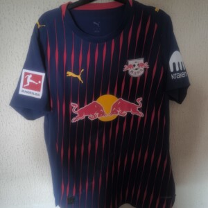 Match Worn vs Borussia Monchengladbach - RB Red Bull Leipzig - 7 Antonio Nusa