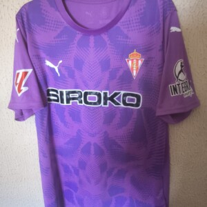 Match Worn vs Cadiz - Sporting de Gijon - 1 Ruben Yañez