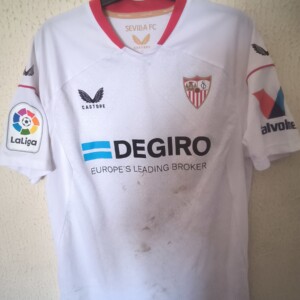 Match Worn y firmada vs Girona - Sevilla FC - 8 Joan Jordan
