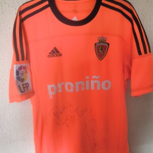 Match Worn vs Valencia - Real Zaragoza - 17 Angel Lafita