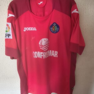 Match Worn y firmada vs Valencia - Getafe CF - 18 Angel Lafita