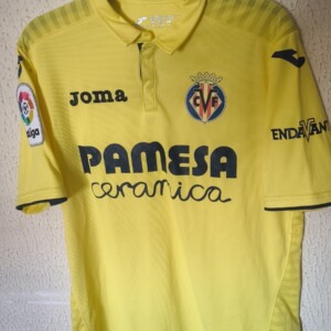 Match Worn vs Girona - Villarreal CF - 11 Jaume Costa