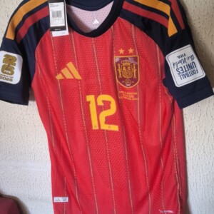 (Replica) Nueva - Seleccion de España - edicion final Mundial con dos estrellas - 12 Pedro Porro - edicion player